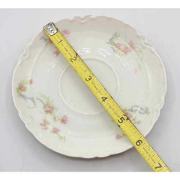 Antique Set of 4 - MINT! Haviland Limoges Schleiger Pattern ~6" Saucers - Picture 7 of 9